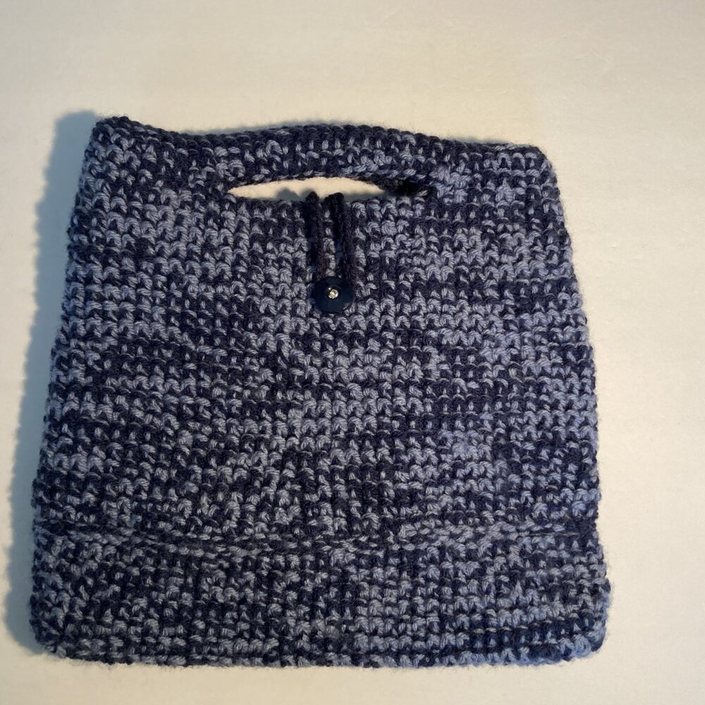 Crochet Handbag/Shoulder bag - Hand crafted – Blue